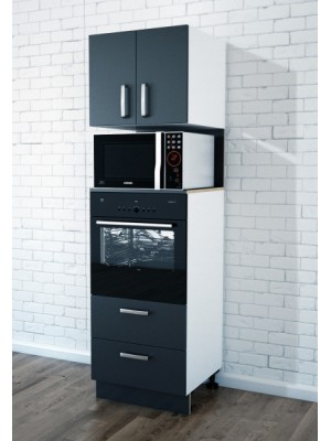 2 Drawers 2 Doors Wall Oven Cabinet (+$87.00)